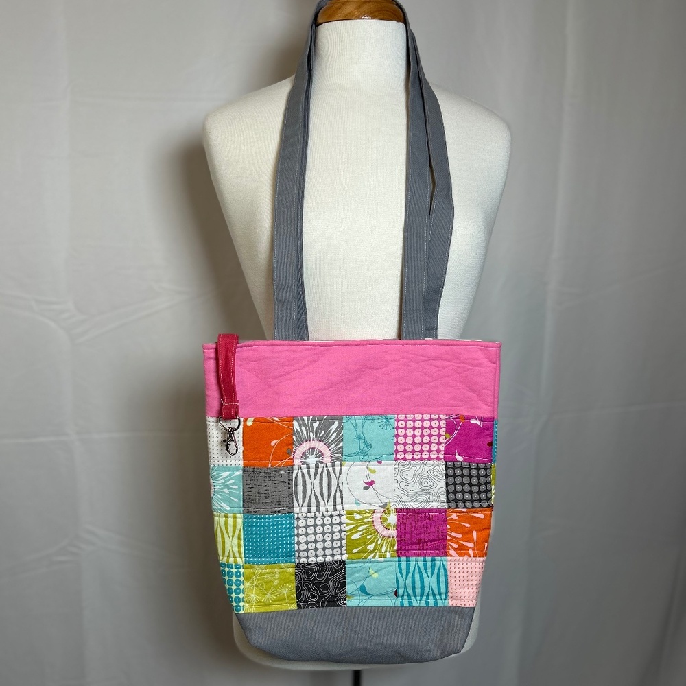 HAND-CRAFTED LINED QUILTED TOTE